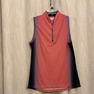 Greg Norman Collection Pink and Black Sleeveless Tank